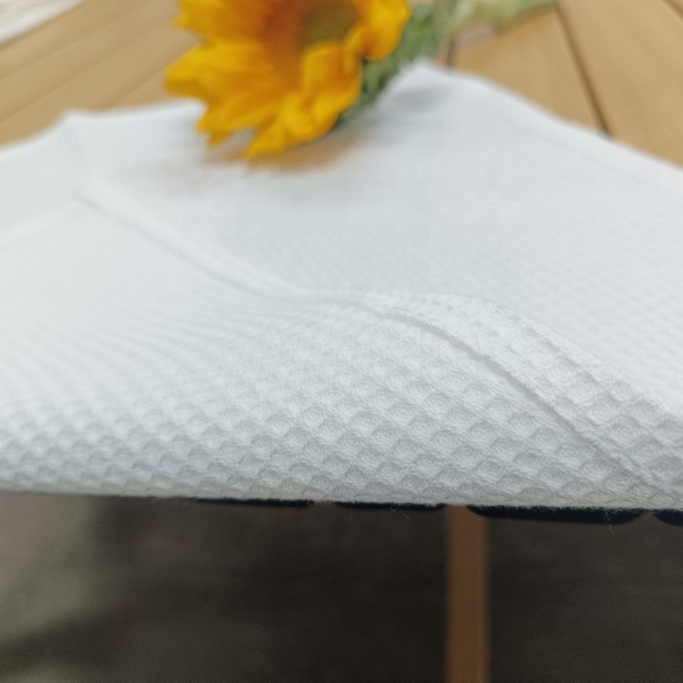 Embroidered Custom cocktail napkins 100% Cotton Jacquard Weave Damask White Cotton Waffle Napkin cloth napkins for restaurants