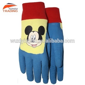 2023 Hot Selling Latex Coated Kids Garden Work Gloves Wholesale