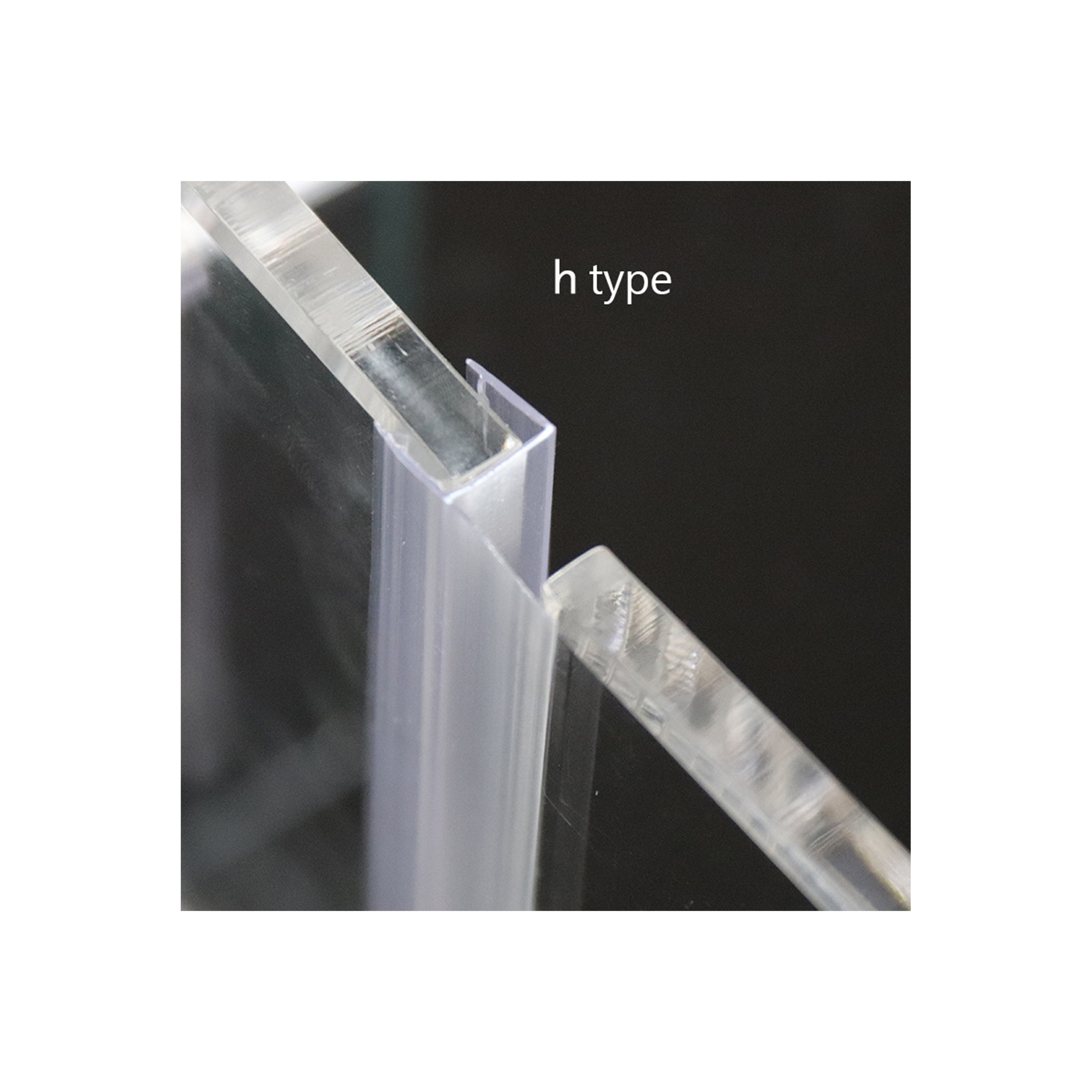 F H A T Type Hard Extruded Plastic Pvc Waterproof Bathroom Wall Panels Shower Door Glass Seal