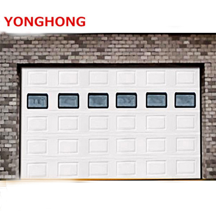 Folding steel security automatic sectional garage door