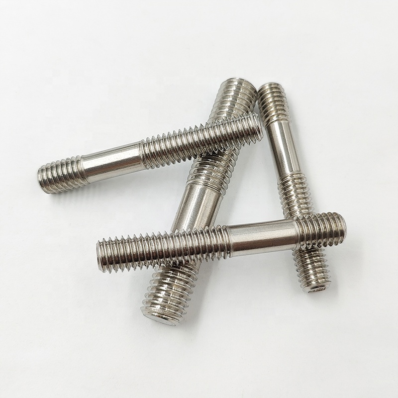 Stainless steel A193 B8 class 2 double end stud bolt rolled thread stud