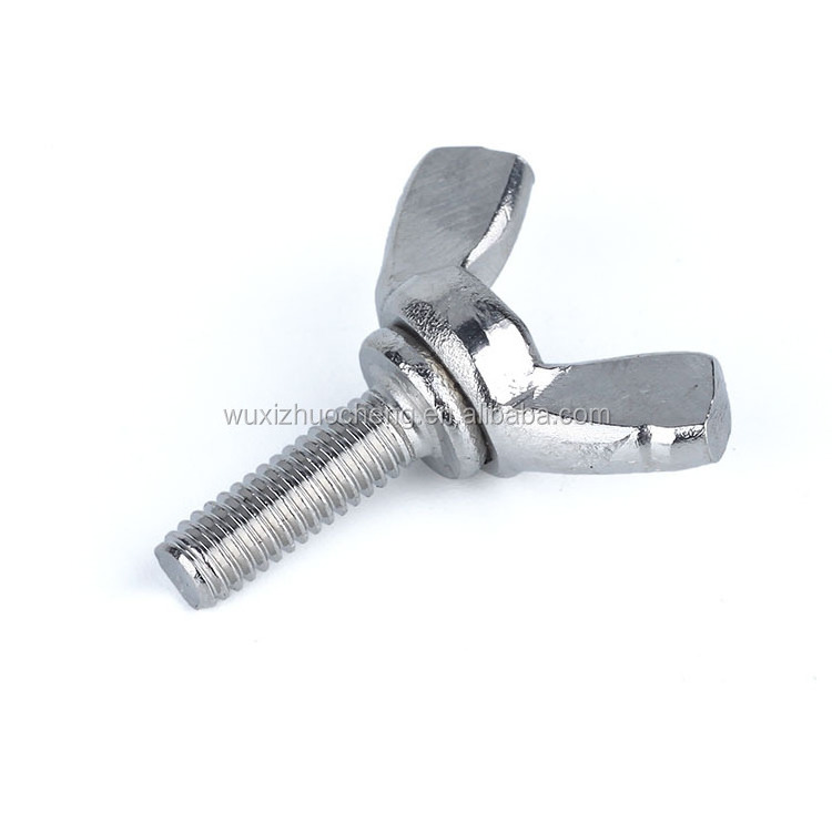 high quality stainless steel DIN316 folding wing nut screw