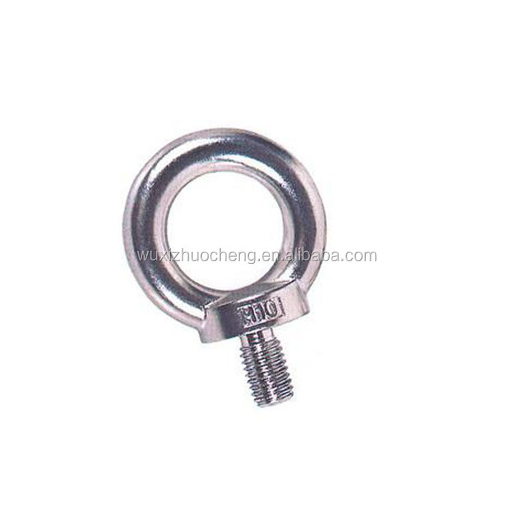 hot sale stainless steel M24 DIN580 flat eye bolt and nut