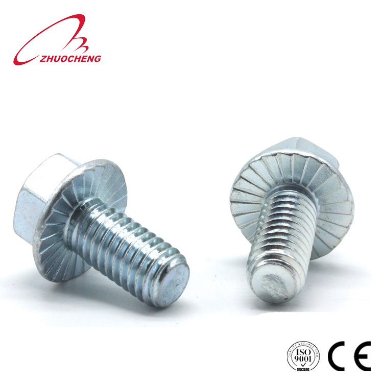 Hot Selling High Quality Factory Direct Zinc Plated Flange Bolt Stainless Steel Carbon Steel DIN6921 Flange Bolt