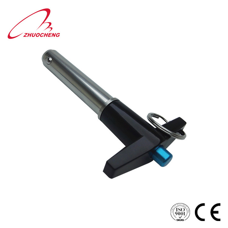 Zhuocheng ISO9001-2008 Provided 5-25mm,5-25mm CN;JIA Bulk in Carton Push Button Handle Aircraft Quick Release Ball Pin Auto Lock