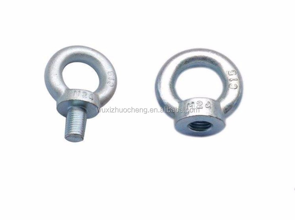 DIN580 stainless steel 304 M10 eye bolt and nut for railway