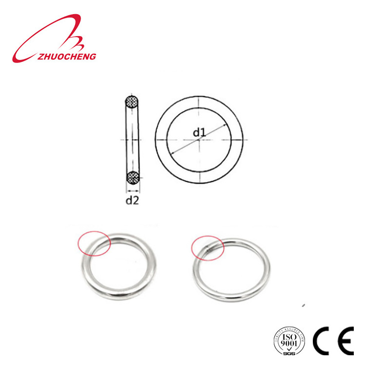 Made in China Seamless welded Stainless steel O ring