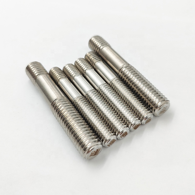 Stainless steel A193 B8 class 2 double end stud bolt rolled thread stud