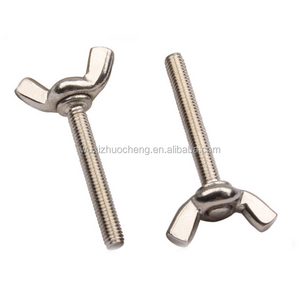 high quality stainless steel DIN316 folding wing nut screw