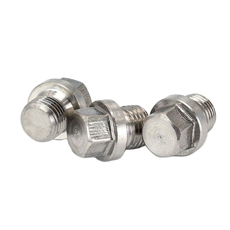 DIN910 Hex head pipe plugs stainless steel hexagon head screw plugs