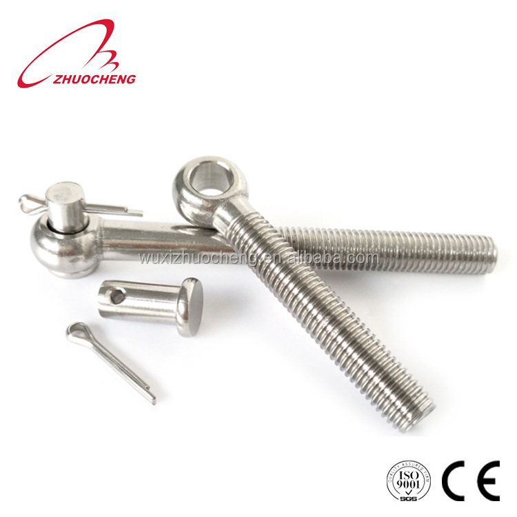 DIN444 stainless steel small female swing eye bolt with eye nut