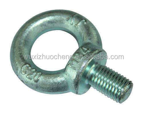 hot sale stainless steel M24 DIN580 flat eye bolt and nut