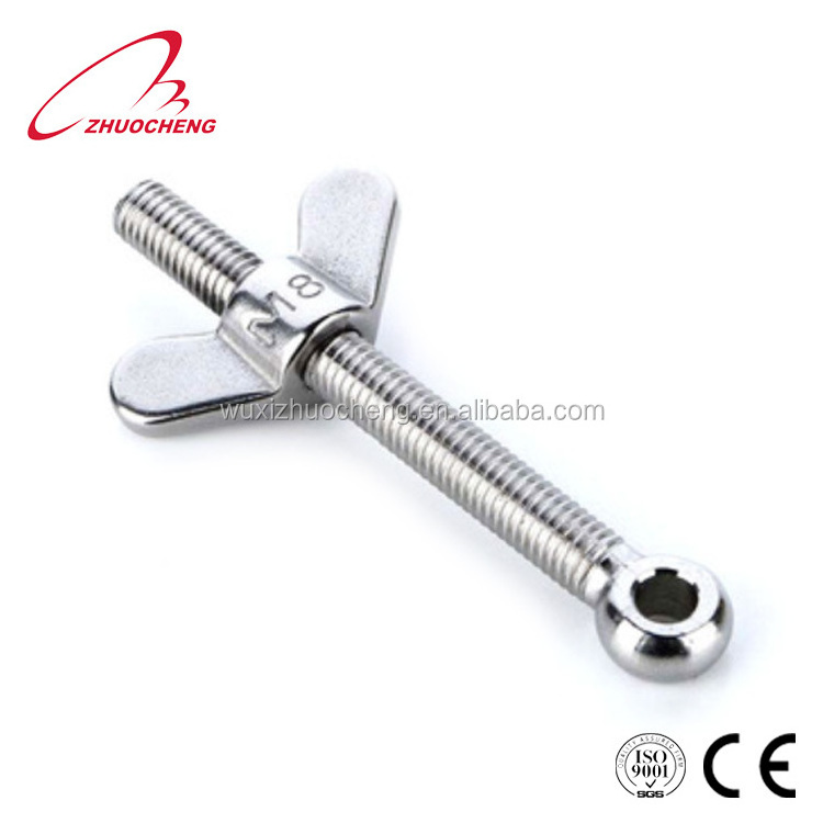 DIN444 stainless steel small female swing eye bolt with eye nut