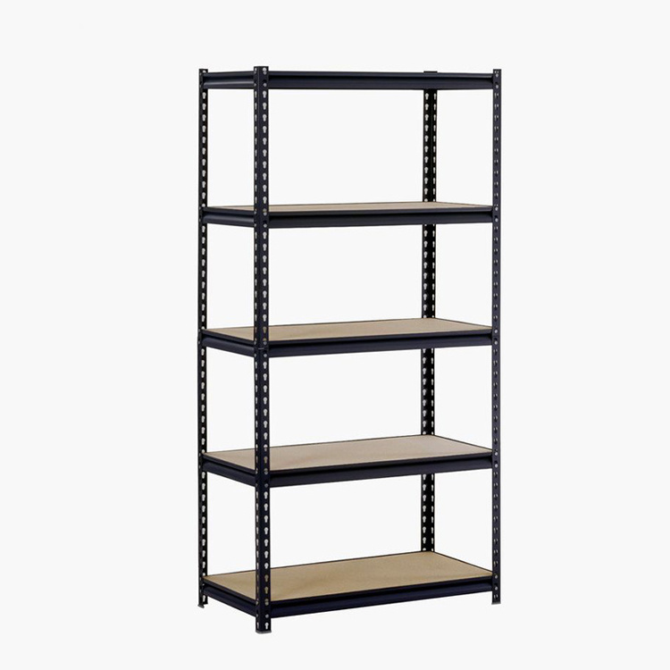 Customized  5 Tiers Heavy Duty Shelving MDF Steel Racking Unit Metal Garage Shelf