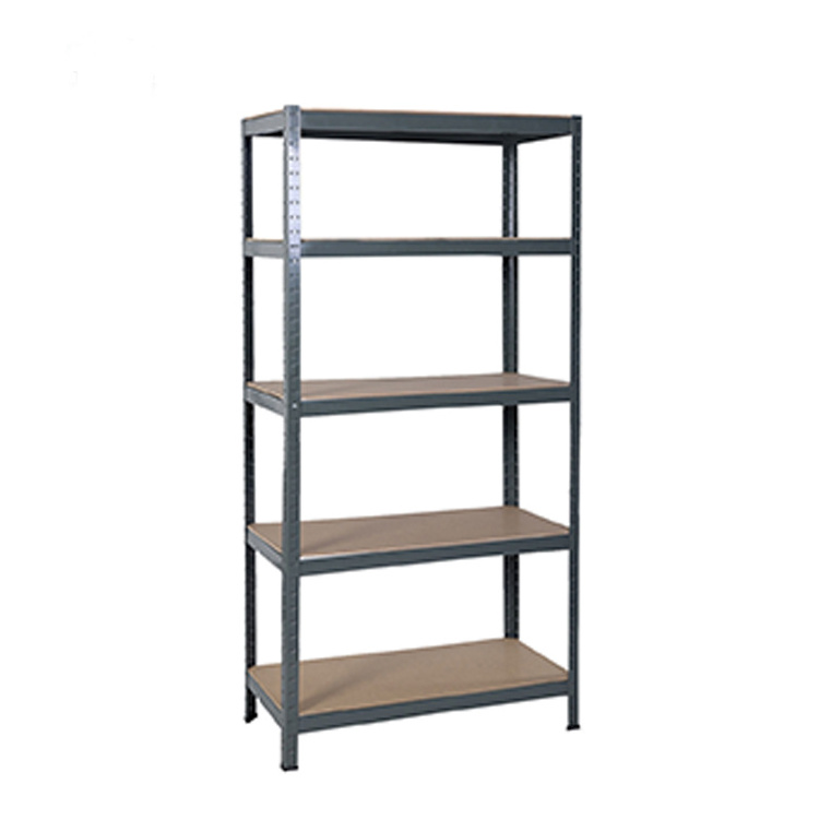 Customized  5 Tiers Heavy Duty Shelving MDF Steel Racking Unit Metal Garage Shelf