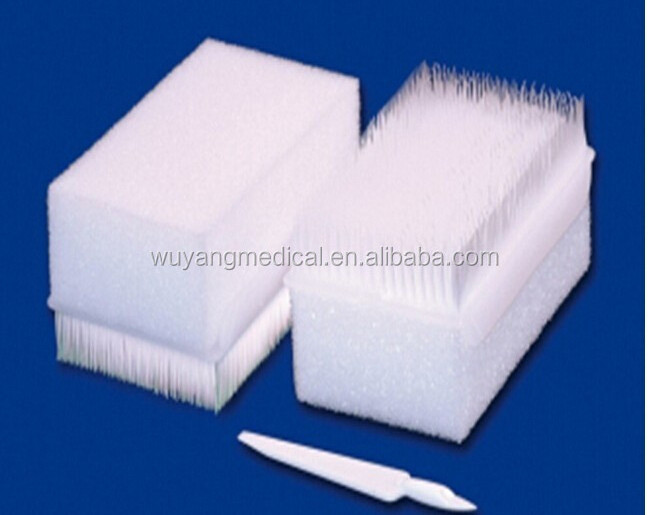 CE&ISO Approved disposable sponge surgical handwashing scrub brush with nail cleaner