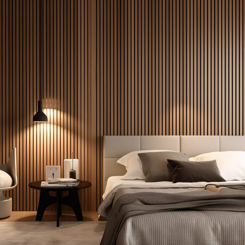 Standard Style 33.5*25*10cm Natural Oak Wooden Acoustic Slat Wood Wall Panels For Home Hotel Office