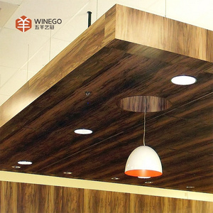 Winego Modern 3d Art Wall Wood Panel Decorative Ceiling Tiles Interior Decoration Wooden Acoustic Wall Panel