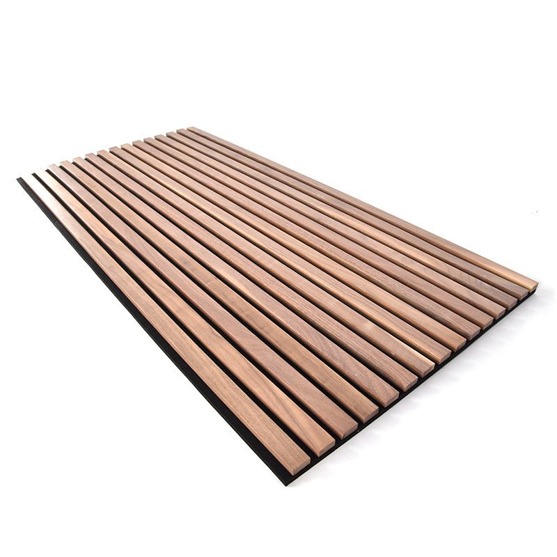 Factory Suppliers Solid Wood Model Natural Oak Acoustic Wooden Slat Soundproof Wall Panels