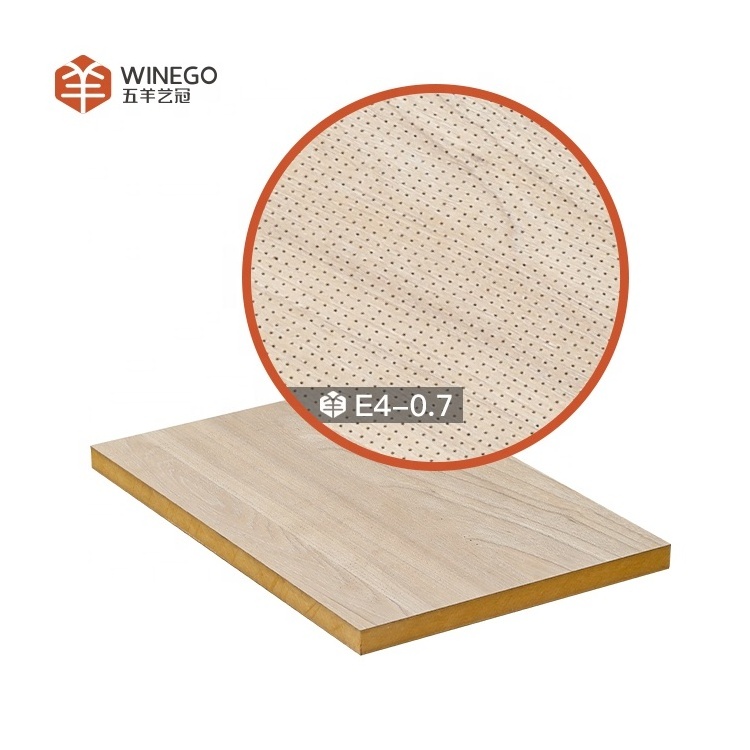 micro perforated sound absorbing wall cladding wood panel series Guangzhou