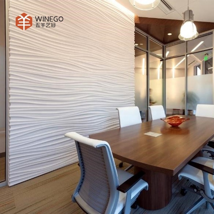 3d moisture proof decorative wood wall covering panels