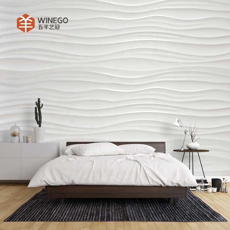 Eco-Friendly 3D Effect Wood Laminate Decorative Wall Panel For Interior