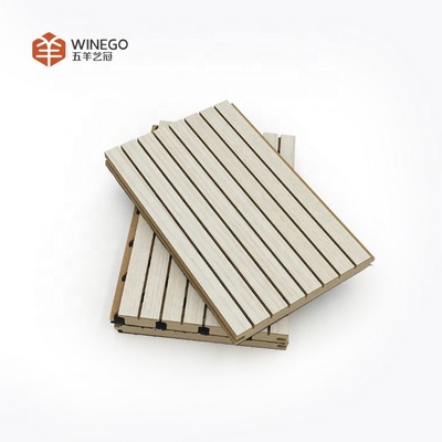 Sound Proof Panels Manufacturer Acoustic Grooved Wood Panels for Ceiling