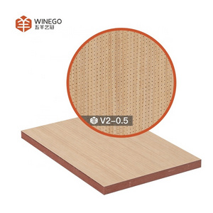 fireproof micro perf HPL wooden perforated acoustic panel