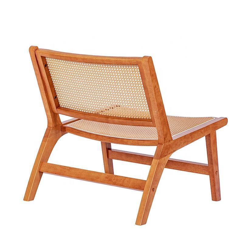 Wuye Wooden Rattan Wicker Nordic Living Room Patio Recliner Leisure Chair