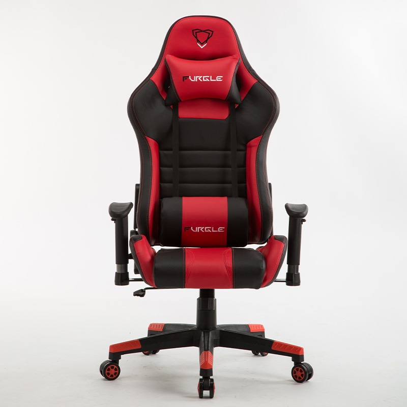 Wuye Cheap Price PU Leather Red and Black Recling Computer Gaming Chair