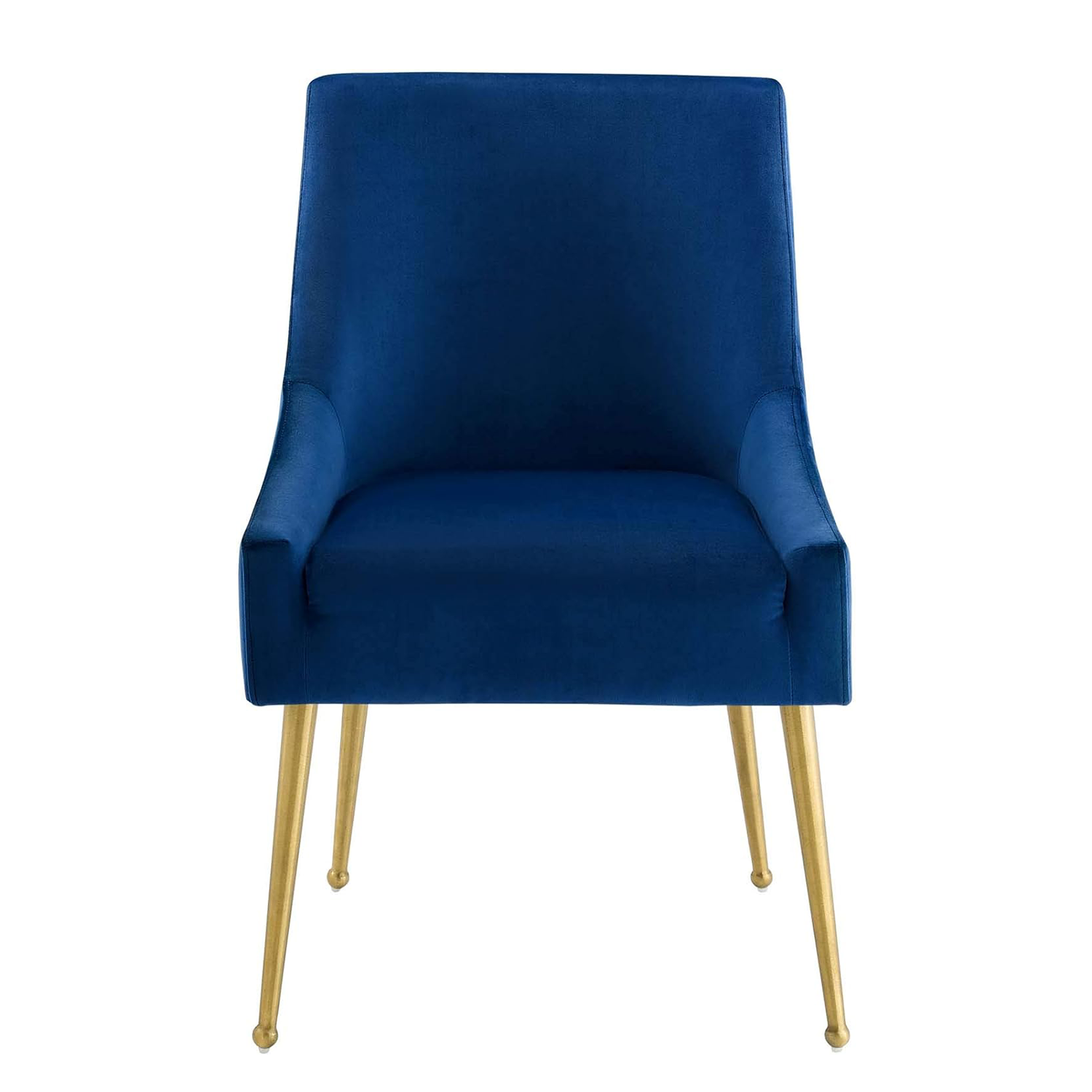 New hot selling furniture Living room Dining room High density sponge cushion Navy blue sky goose down dining chair