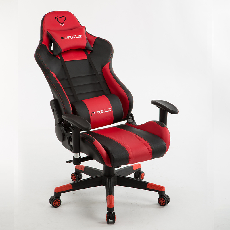 Wuye Cheap Price PU Leather Red and Black Recling Computer Gaming Chair