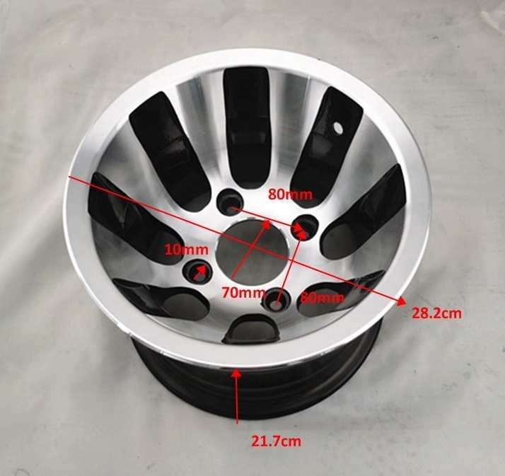 High quality alloy wheel rims 10x7 for atv 250cc 200cc Go Kart 7inch