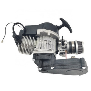 Black T8F 2 stroke 50cc engine with gear box for dirt Pit Pocket bike mini moto quad  49cc 47cc 44mm bore