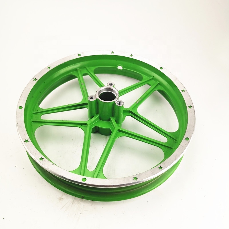 Green 49cc 50cc CRF50 dirt bike front and rear rims wheel 2.50-10 for Kid motorcycle mini moto pit bike quad Apollo