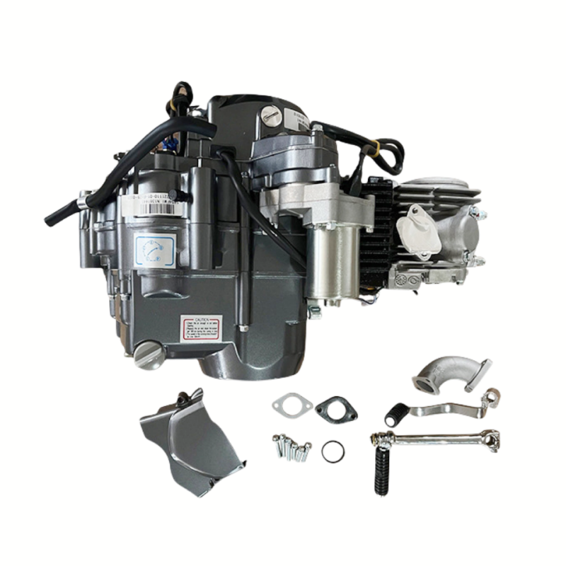 Dirt Bike Lifan 125cc complete motorcycle engine assembly half automatic electric start motor with aluminum cylinder