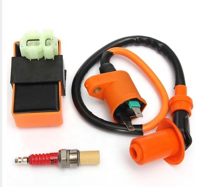 Orange GY6 CDI ignition coil Spark Plug for Scooter 50cc 70cc 90cc 110cc 125cc 150cc