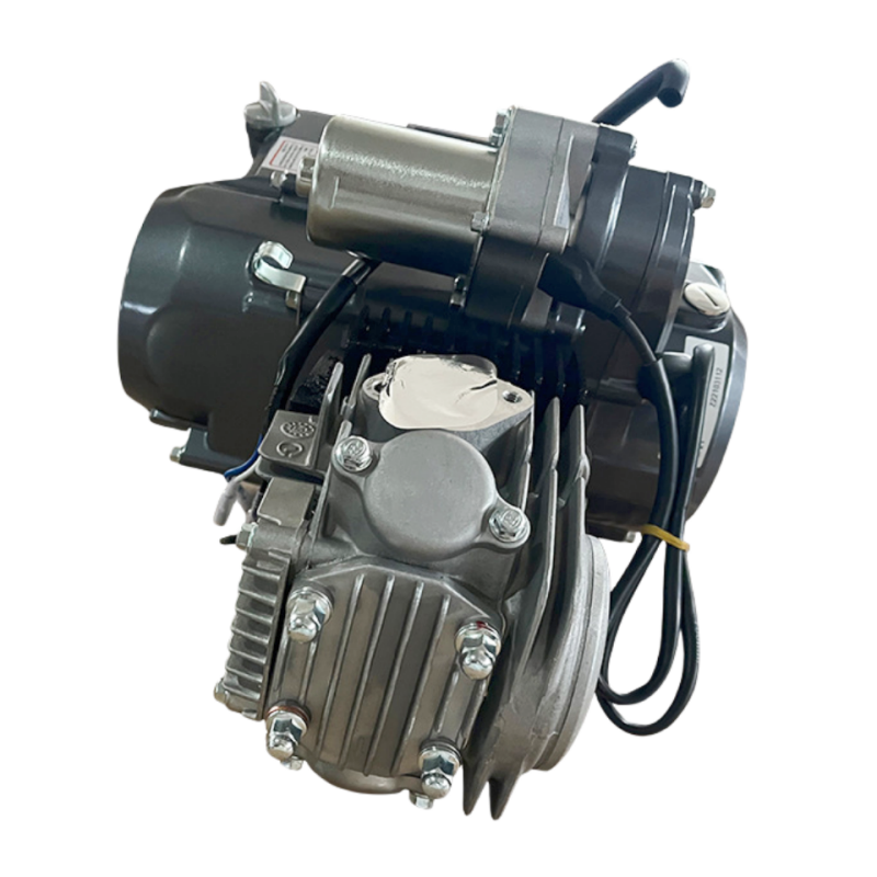 Dirt Bike Lifan 125cc complete motorcycle engine assembly half automatic electric start motor with aluminum cylinder