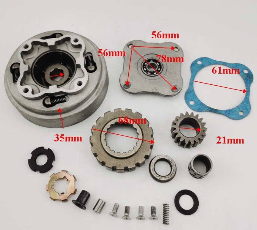 ESUM 18T C70 Motorcycle Clutch Assembly for ATV Dirt Bike 50cc 70cc 125cc Lifan Engine Parts