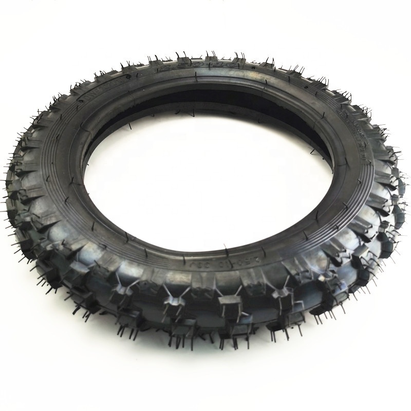 Mini moto 2.50-10 Knobby cheap tyres 10 Inch Off Road Tire For PW50 PW 50 Peewee Dirt Pit Bike