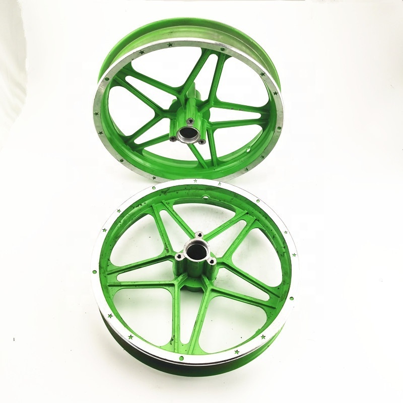 Green 49cc 50cc CRF50 dirt bike front and rear rims wheel 2.50-10 for Kid motorcycle mini moto pit bike quad Apollo