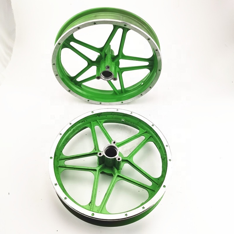 Green 49cc 50cc CRF50 dirt bike front and rear rims wheel 2.50-10 for Kid motorcycle mini moto pit bike quad Apollo