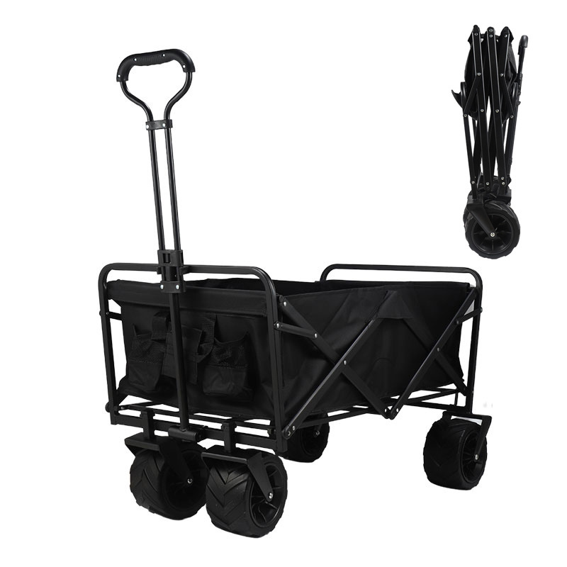 Factory Wholesale Costumizable 4 Wheel Camping Folding Wagon Cart