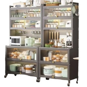 Stainless Steel Kitchen Cabinet Modular Kitchen Modern Design Kitchen Cabinet  storage racks shelving units