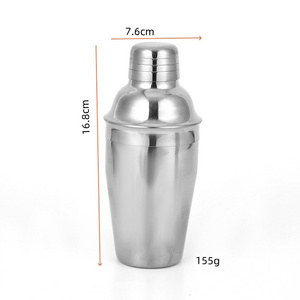 Hot Selling Customized 350 Ml Cocktail Shakers Stainless Steel Cocktail Wine Shakers