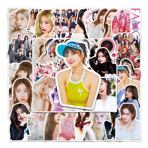 50pcs Factory Direct Sale High Quality Star Decorative Stickers Korean Kpop Girl Group Twice Sticker