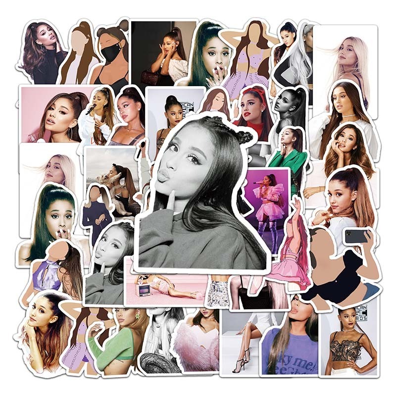 52pcs Factory Direct Sale High Quality Decorative Stickers  American Star Ariana Grande Sticker