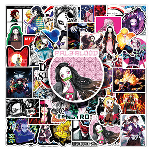 50PCS Waterproof Decor Decal Graffiti Cartoon Japan Anime Sailor Moon Demon Slayer Sticker For Laptop Luggage Window