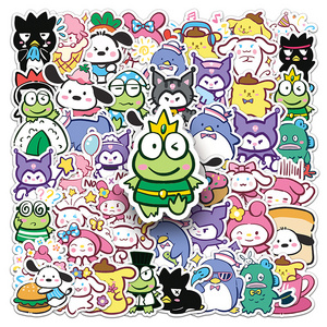 50pcs Kawaii Hand Painted Sanrio Stickers Wholesale Cartoon Cute Stickers For Girls