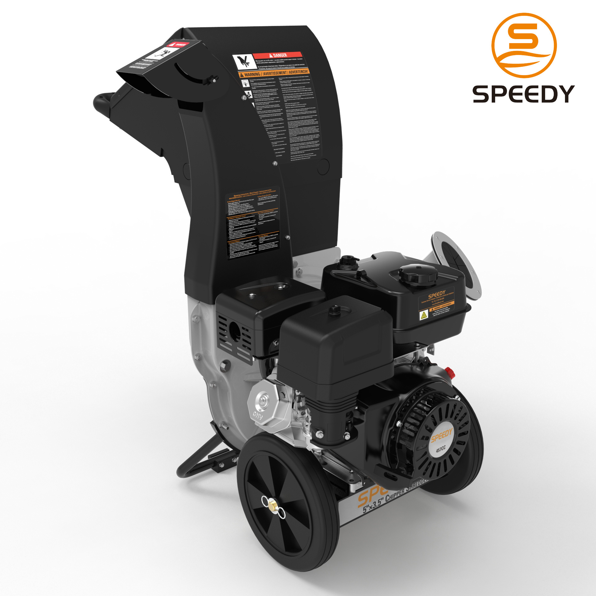 18HP  SPY10 15hp petrol powered wood chipper superfast self feeding shredder/wood chipper wood chipper RTS